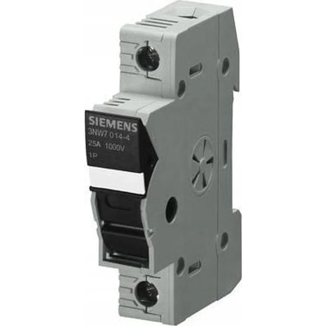 Siemens sikringsfod til indsatser cylindrisk 10x38 1000V 25A 1-Bieg. med PV-signaldiode 3NW7023-4