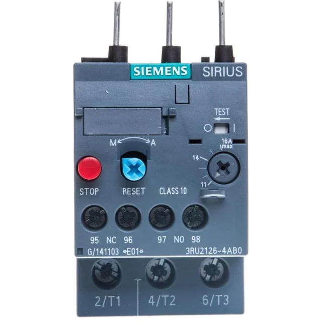 Siemens Теплове реле перевантаження 1Z 11-16A S0 3RU2126-4AB0