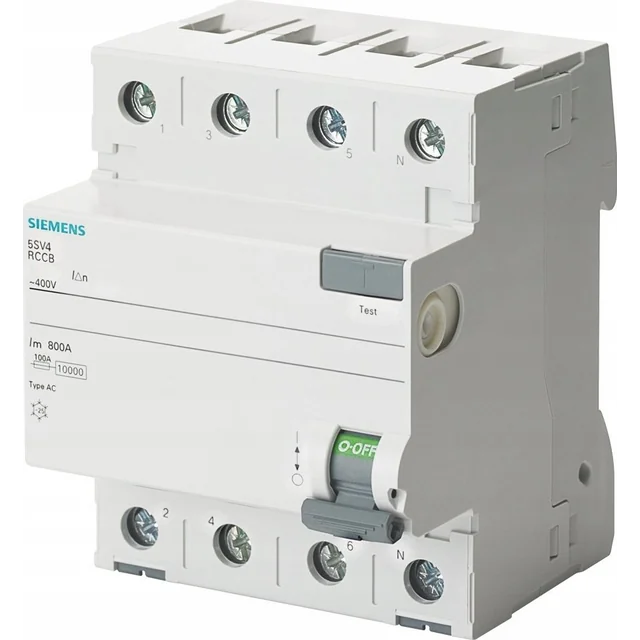 Siemens Wyłącznik różnicowoprądowy SENTRON Type AC 25A 3+N 100mA 400V