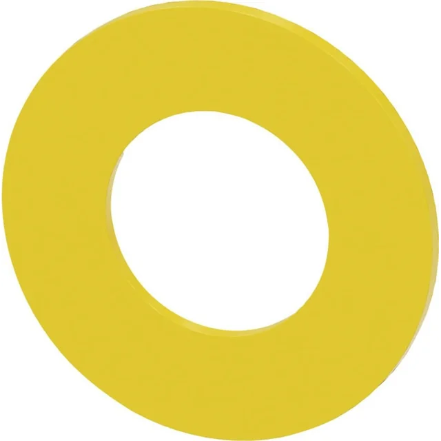 Siemens Yellow washer label dia. outer 45mm inner 225mm gr. 2mm no inscription 3SU1900-0BA31-0AA0