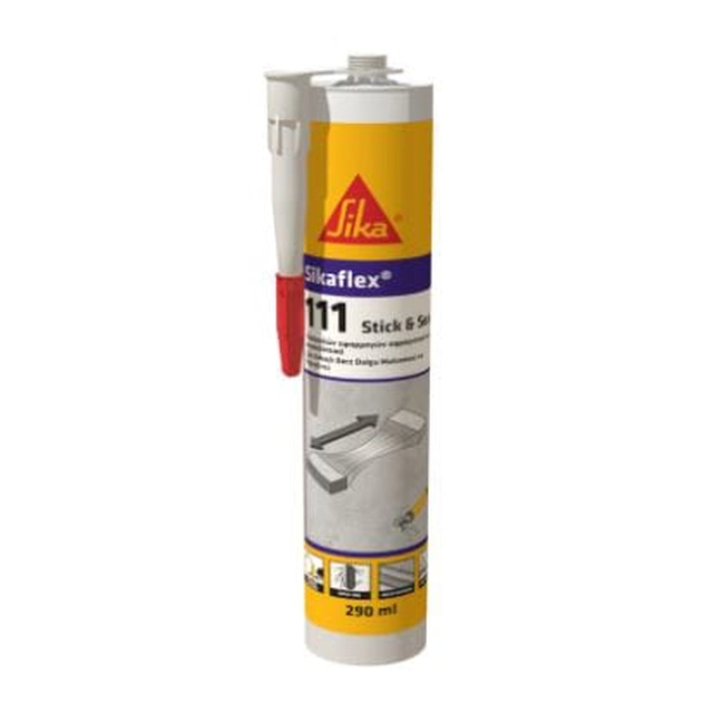 Sika Adhesivo y Sellador Sikaflex 111 Stick & Seal 290ml gris