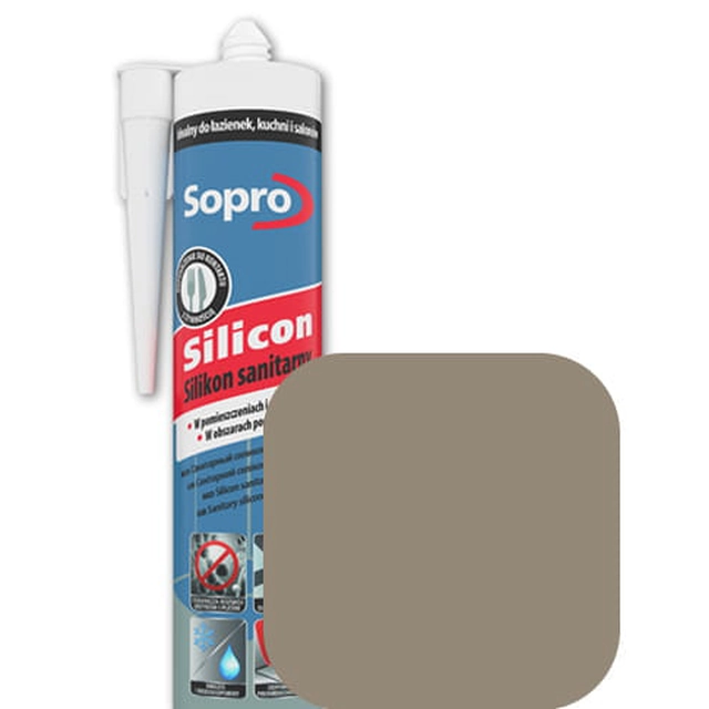 Silicon sanitar Sopro gri nisip 18 310 ml