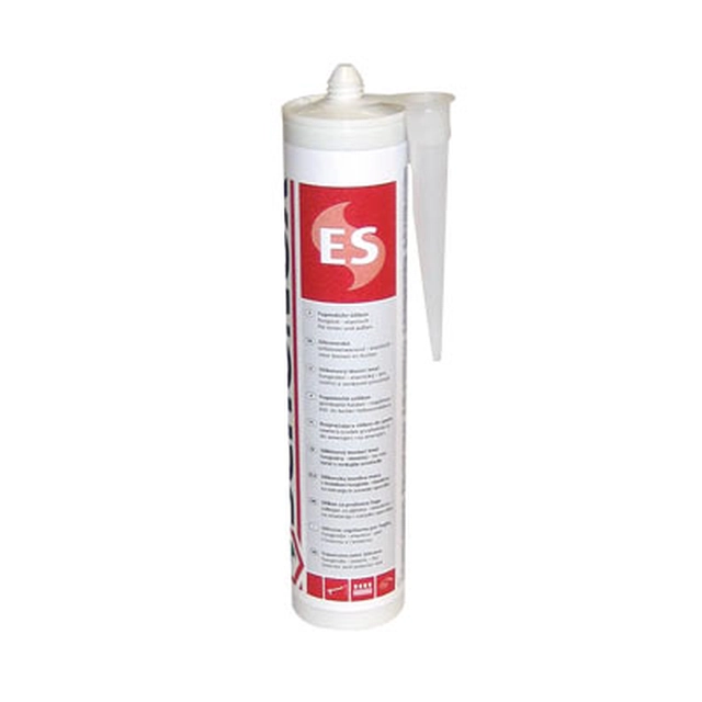 Silicone ES - White / high quality, permanently flexible sealant = 300ml
