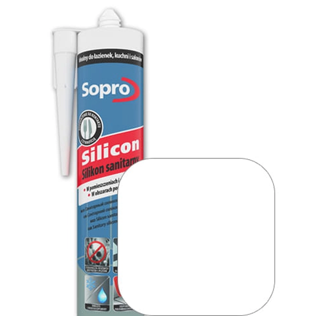 Silicone sanitaire blanc Sopro 10 310 ml