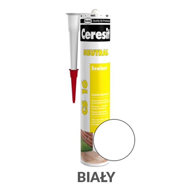 Silikon Ceresit CS-16 neutralny bialy 280 ml