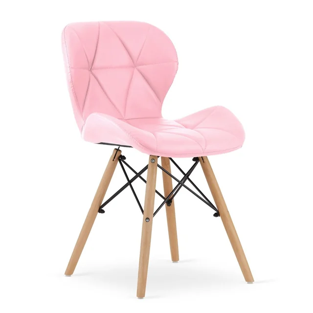 Silla LAGO de ecopiel - rosa x 1