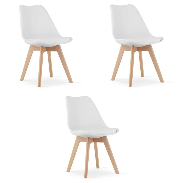 Silla MARK Blanco x 3