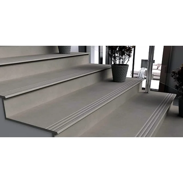 Silná, tvrdá šedá 100x30 dlažba na schodiště, barvená ve hmotě, mrazuvzdorná