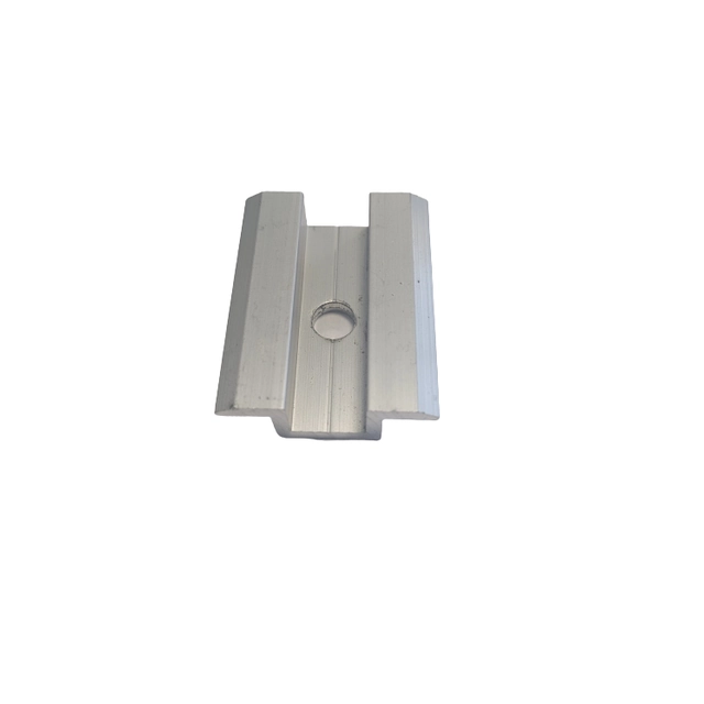 Silver center clamp 35 mm photovoltaics