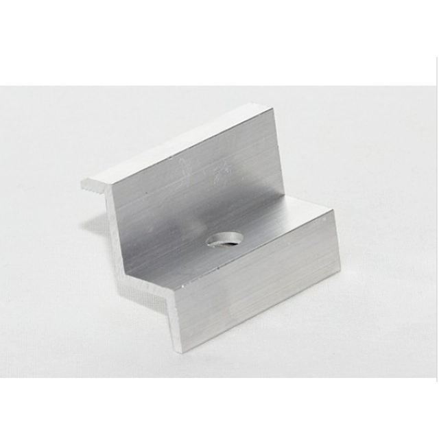 Silver end clamp 30 mm photovoltaics