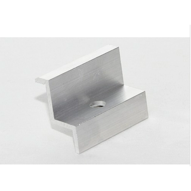 Silver end clamp 35 mm photovoltaics