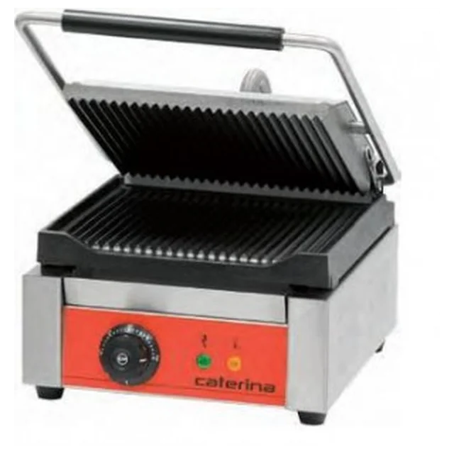 Single contact grill, grooved/smooth CATERINA, 742012