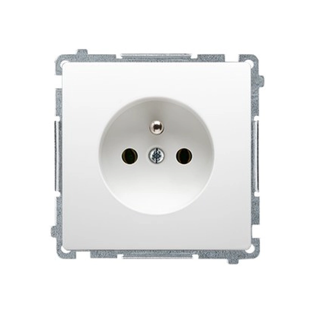 Single earthed socket with shutters BMGZ1Z.01/11 Basic white module