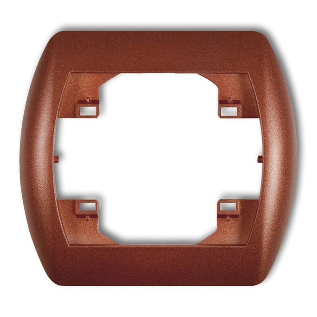 Single horizontal frame - brown metallic KARLIK TREND 9RH-1