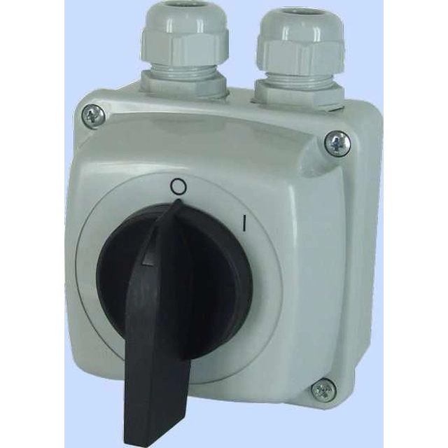 Single-phase cam switch 0-I 12A IP44 Arc E12-53 921256 Electromet