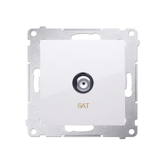 Single SAT socket, white Simon54