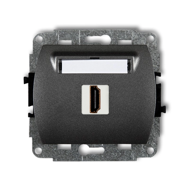 Single socket mechanism HDMI 1.4 graphite KARLIK TREND 11HDMI-1