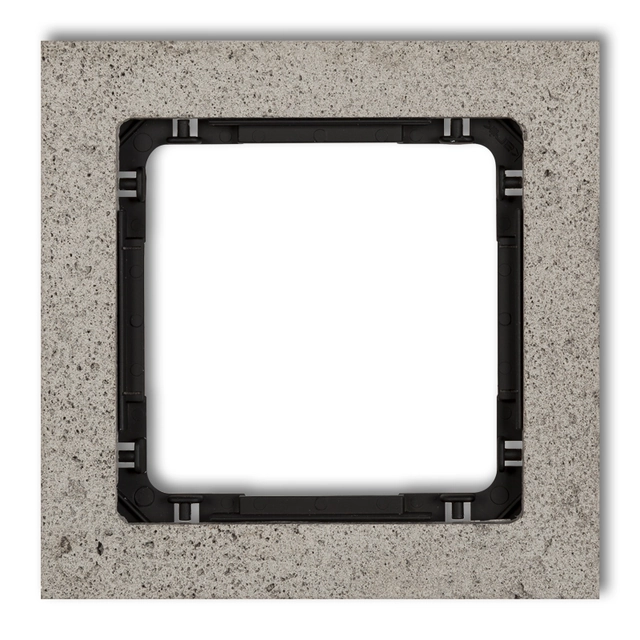 Single universal frame - concrete (frame: light gray; bottom: black) KARLIK DECO 27-12-DRB-1