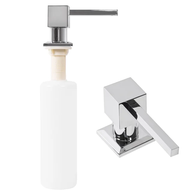 Sink dispenser for Rea liquid, square, chrome