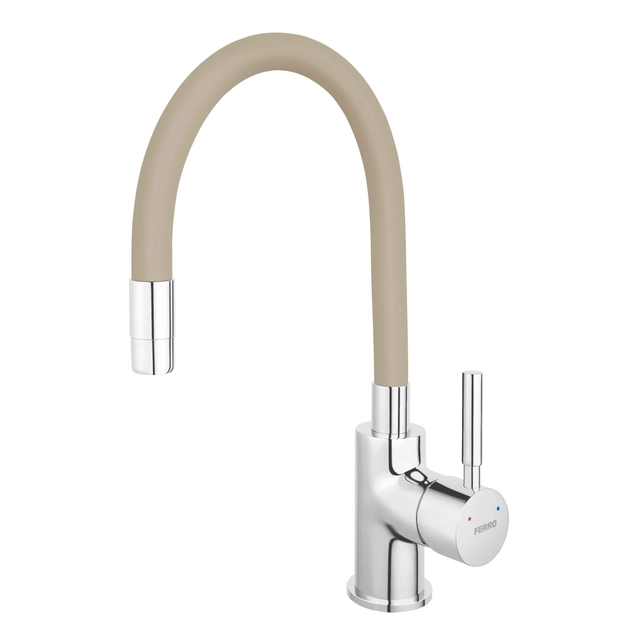 Sink faucet Ferro Zumba, beige, flexible