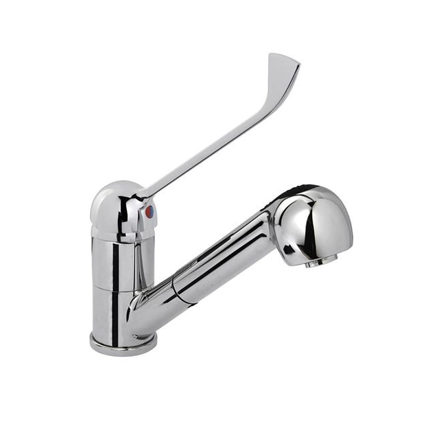 Sink faucet with pull-out shower