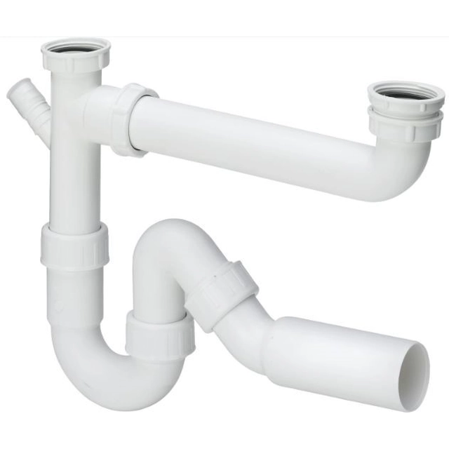 Sink siphon VIEGA, double, adjustable d50