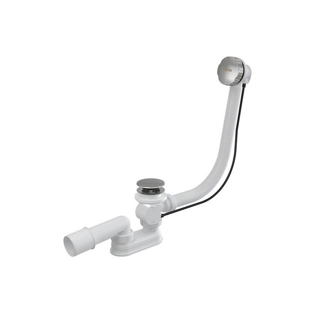 Siphon de bain Ravak, 570 mm, chromé, commandé par câble