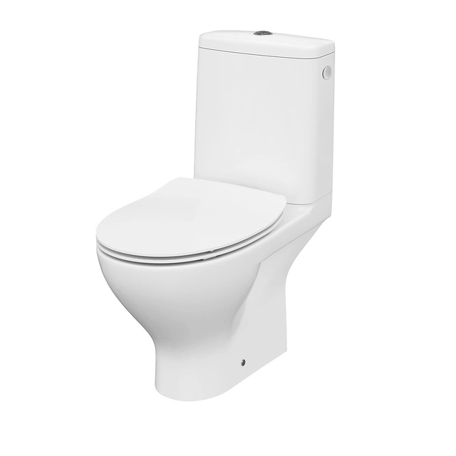 Sisseehitatud WC Cersanit, Moduo 3/5 l õhukese pehmelt sulguva kaanega, ühendus küljelt