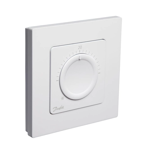 Sistem de control al încălzirii Danfoss Icon, termostat 230V, cu disc rotativ, ascuns