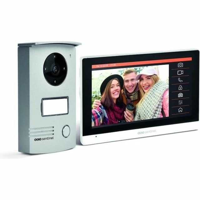 Sistem video inteligent pentru uși SCS SENTINEL VisioDoor 7+ 7&quot; Alb