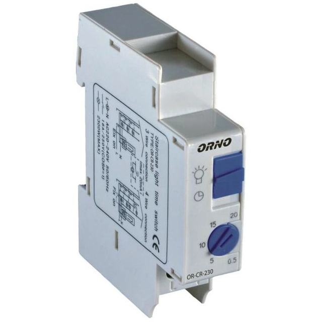 Sistema automatico per scale Orno 16A 1Z 0,5-20min (OR-CR-230)