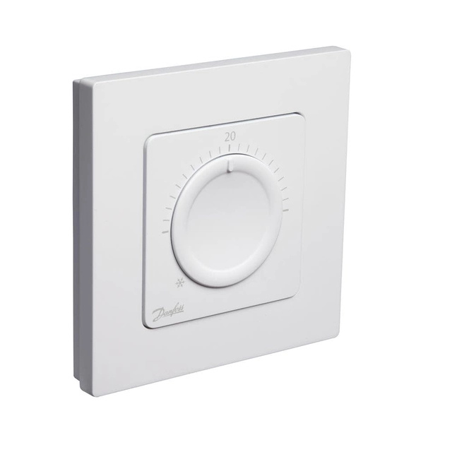 Sistema de control de calefacción Danfoss Icon, termostato 230V, con disco giratorio, oculto