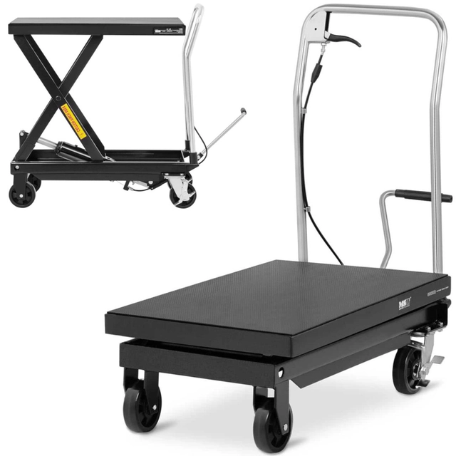 Škarjasti mizni voziček za dvižni transport 815 x 500 mm 500 kg