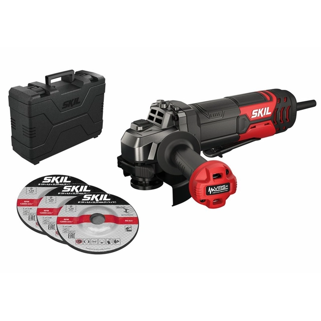 SKIL RED AG1E9132GA angle grinder 125mm 850W + case