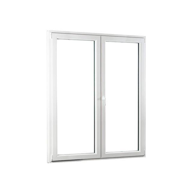 Skladova-okna Double-leaf plastic balcony door PREMIUM 1500 x 2080 white