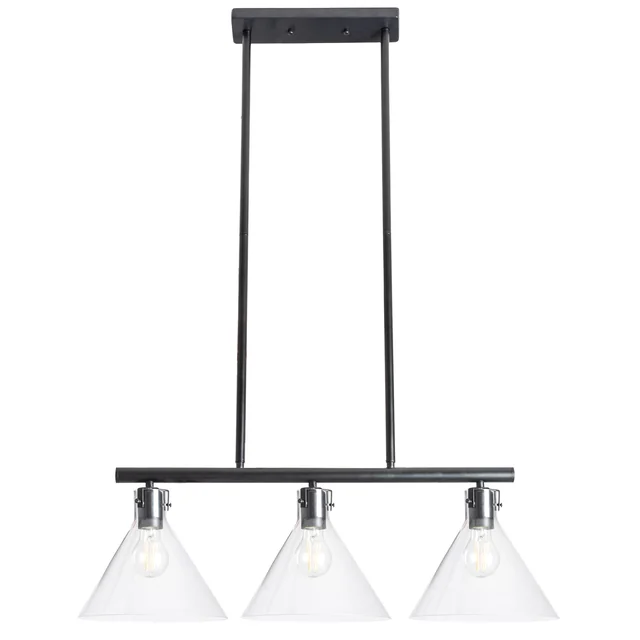 SKLENENÉ KOVOVÉ STROPNÉ LAMPA APP318-3CP