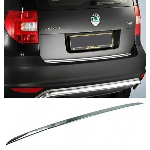 SKODA YETI 09-14 CHROME Strip Cromado na aba