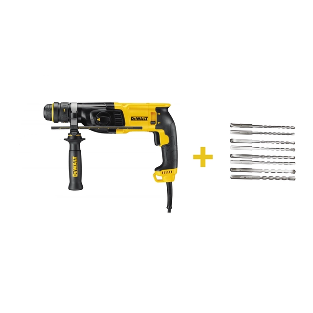 Slagborr 3-funkcyjna SDS-Plus DeWalt D25133K + Borrset - kampanj