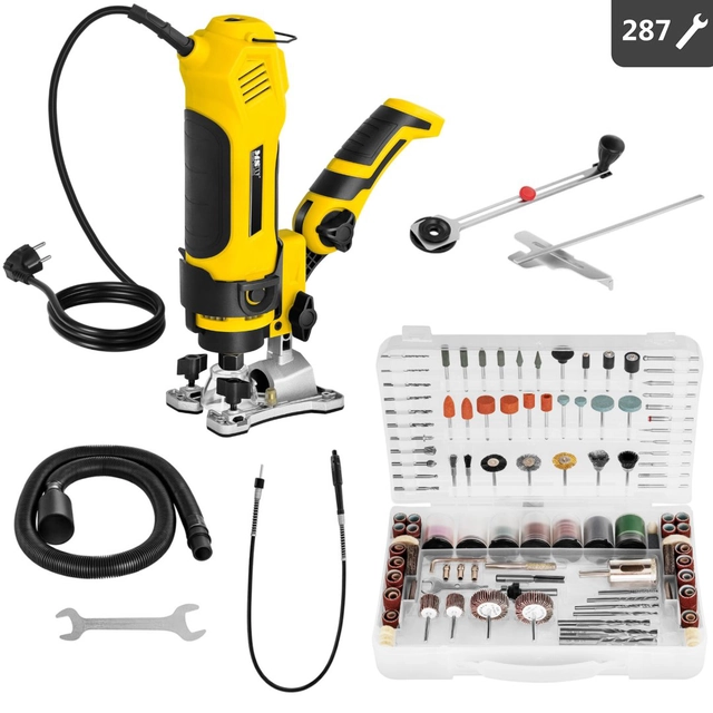 Slijper, decoupeerzaag, polijstmachine, Twist-A-Saw multifunctionele boor 287 items 550W