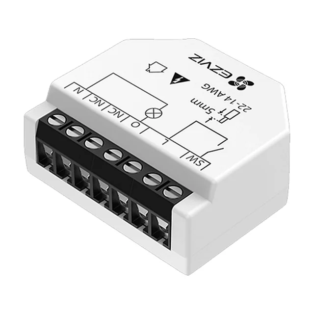 Slim Wi-Fi-relais voor Smart Home-toepassingen EZVIZ 1 kanaal CS-T35-R100-W