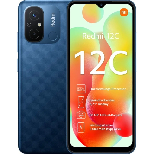 Смартфони Xiaomi REDMI 12C 6,71&quot; Blue 128 GB 4 GB RAM