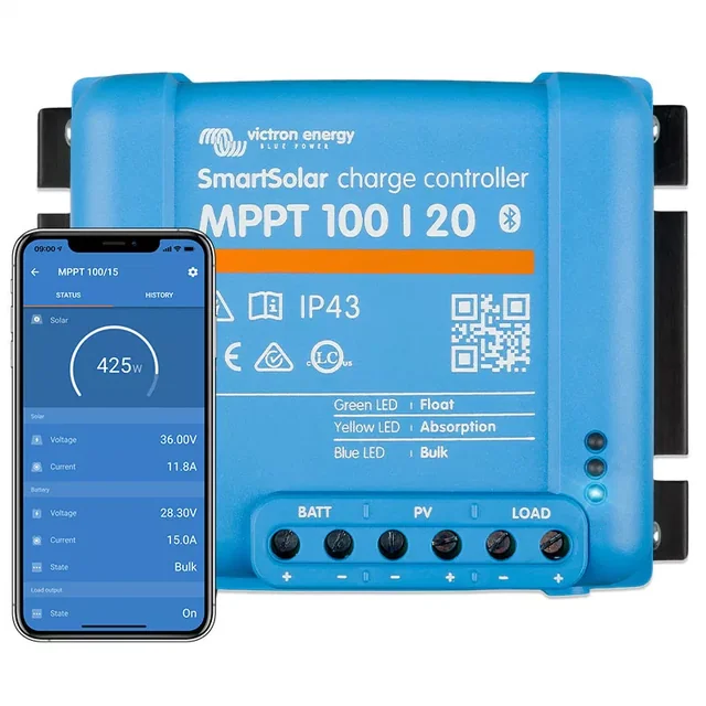 SmartSolar MPPT 100/20 Victron Energy laddningsregulator