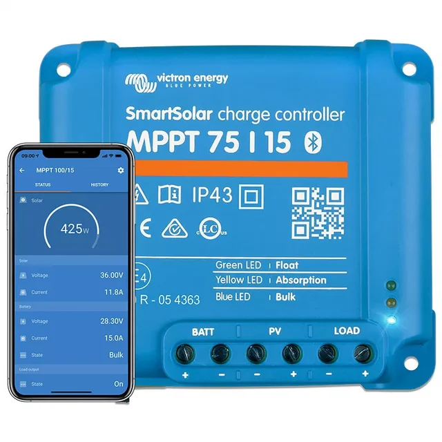 SmartSolar MPPT 75/15 Victron Energy uzlādes kontrolieris