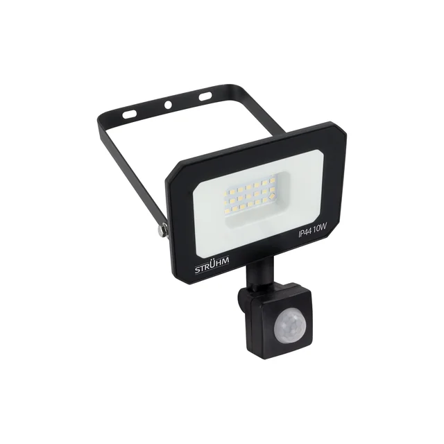 SMD LED-prožektor liikumisanduriga ASTON LED S 10W BLACK NW