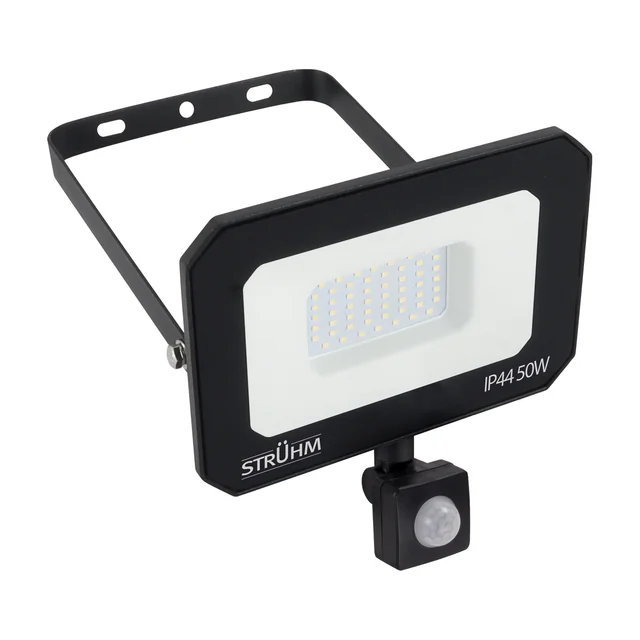 SMD LED-prožektor liikumisanduriga ASTON LED S 50W BLACK NW