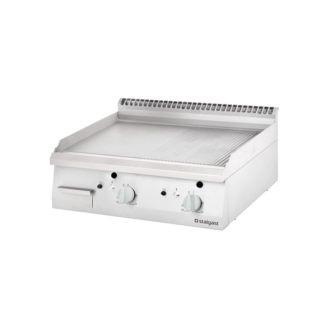 Smooth and grooved adjustable grill plate 800 - G20