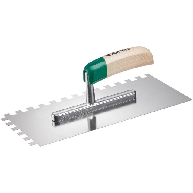 Smoothing trowel 280x130mm 10x10mm FORTIS