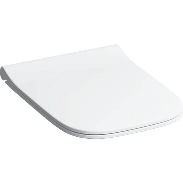 Smyle Square Toilet seat, top-mounted, soft-close, with visible seat, slim design