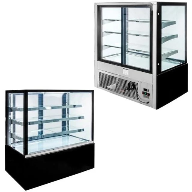 Snoepvitrine voor Elsa Cafe S120 Zwart 120x70x140