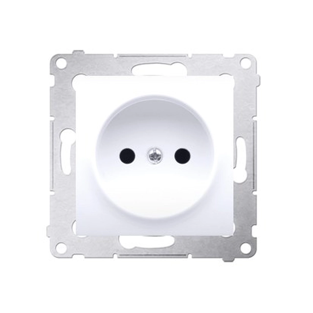 Socket without grounding contact shutter, white Simon54